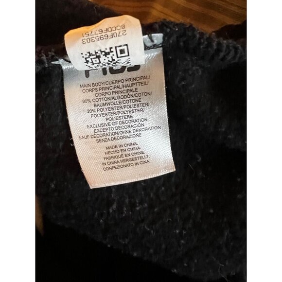 Fila Women Sweatshirt Large Chevron ¼ Zip Long Sleeve Blue Black White - Picture 7 of 7